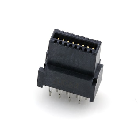 Molex Card Edge Connector, 16 Contact(S), 2 Row(S), Straight, 0.05 Inch Pitch, Press Fit Terminal,  461130161